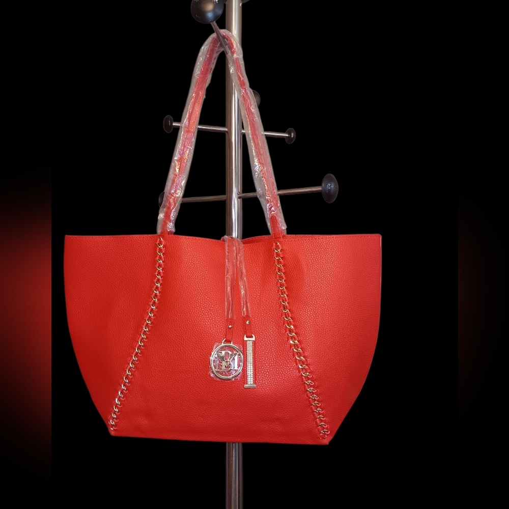 Badgley Mishka Elegant Red Tote Bag